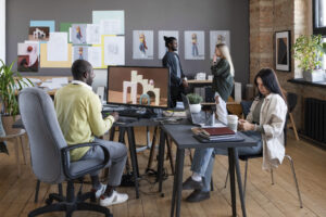 Escritório moderno: produtividade e identidade da marca